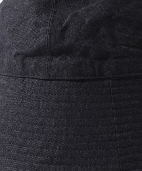 KIJIMA TAKAYUKI（キジマ　タカユキ）の「【KIJIMA TAKAYUKI / キジマ タカユキ】PAPER LINEN SAILOR HAT（ハット・メンズ・ブラック/ネイビー/アイボリー・FREE）」の13枚目の写真