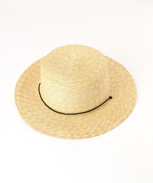 Toironier（トワロニエ）の「Toironier/トワロニエ/Long Brim Boater Hat（ハット・メンズ・ブラック/ベージュ・F）」の7枚目の写真