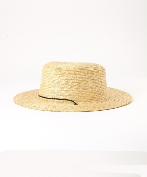 Toironier（トワロニエ）の「Toironier/トワロニエ/Long Brim Boater Hat（ハット・メンズ・ブラック/ベージュ・F）」の9枚目の写真