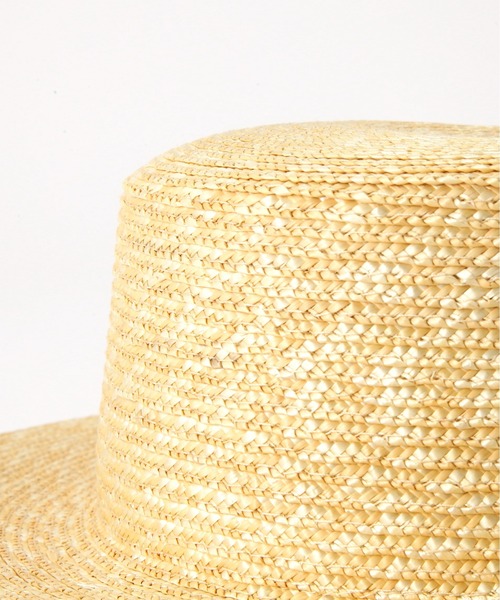 Toironier（トワロニエ）の「Toironier/トワロニエ/Long Brim Boater Hat（ハット・メンズ・ブラック/ベージュ・F）」の6枚目の写真