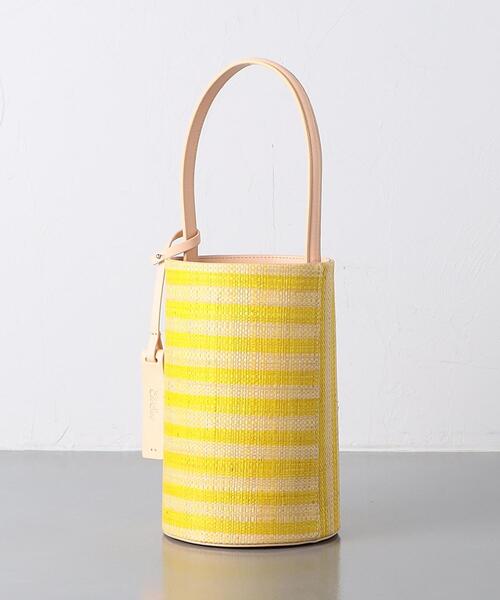 EleSac（エルサック）の「＜ELESAC＞PAPIRO バケットバッグ（ハンドバッグ・レディース・ブラック/イエロー・FREE）」の5枚目の写真