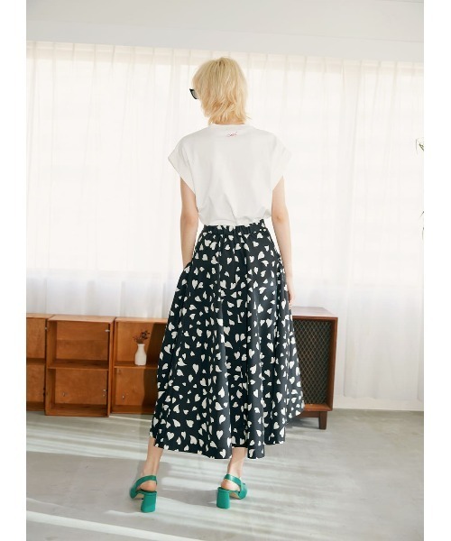 COEL（コエル）の「ハート柄フレアスカート（スカート）」 - WEAR