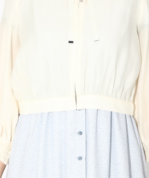 MISCH MASCH（ミッシュマッシュ）の「■2023春夏新作■シアージップパーカー/MM318124（その他アウター・レディース・ダークブラウン/ベージュ/キナリ/グリーン/ピンク系・M）」の11枚目の写真