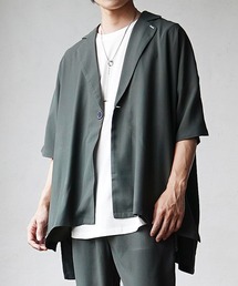 MinoriTY（マイノリティ）の「【MinoriTY】とろみ素材ビッグドルマンテーラードジャケット メンズ 無地 半袖 秋服 夏服  【セットアップ対応】（テーラードジャケット・メンズ）」