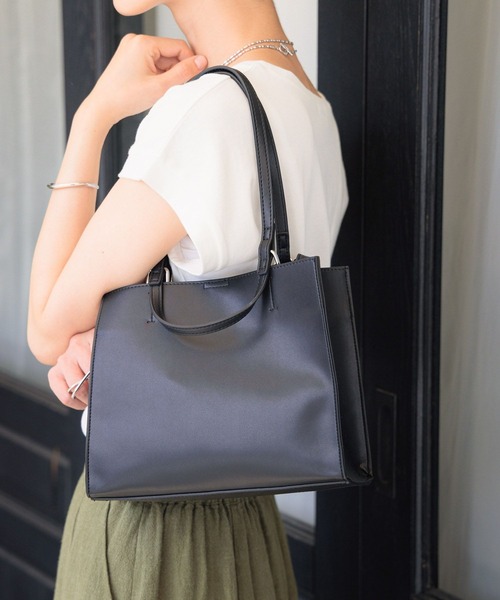 LEPSIM レプシィム フェイクレザーブルゾン ブラック lepsim フェイク