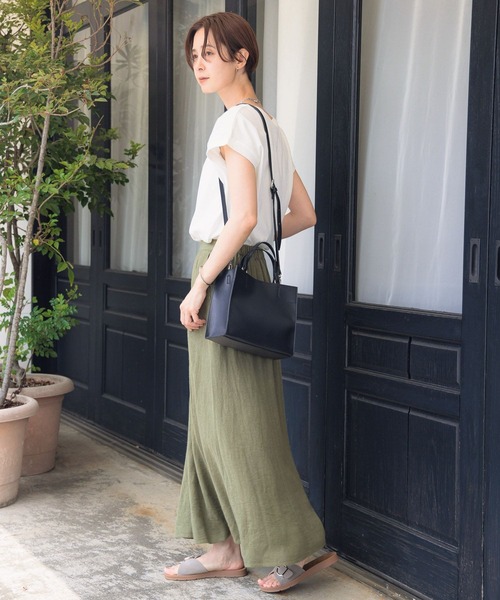 LEPSIM(レプシィム)の「フェイクレザー3WAYバッグ 960960(ショルダーバッグ・レディース・グレイッシュベージュ/ライトブラウン/ブラック/アイボリー・ONE SIZE)」の7枚目の写真