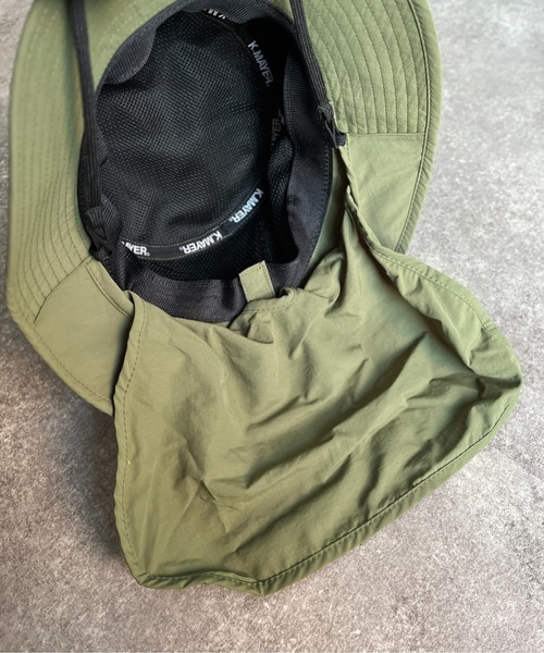 CPCM（シーピーシーエム）の「タレ付きアドベンチャーハット（ハット・レディース・ブラック/カーキ・FREE）」の5枚目の写真