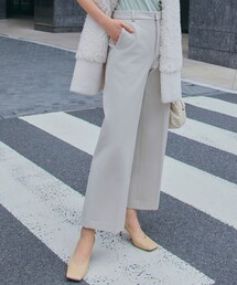 【CLASSY.2月号掲載/洗える】TRストレッチギャバ ワイドパンツ