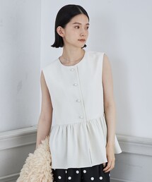 NOLLEY’S Sophi | フクレジャガードペプラムジレ(ベスト)