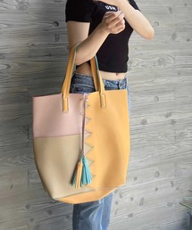 SPIGA | デザイン切替トートバッグ(ハンドバッグ)