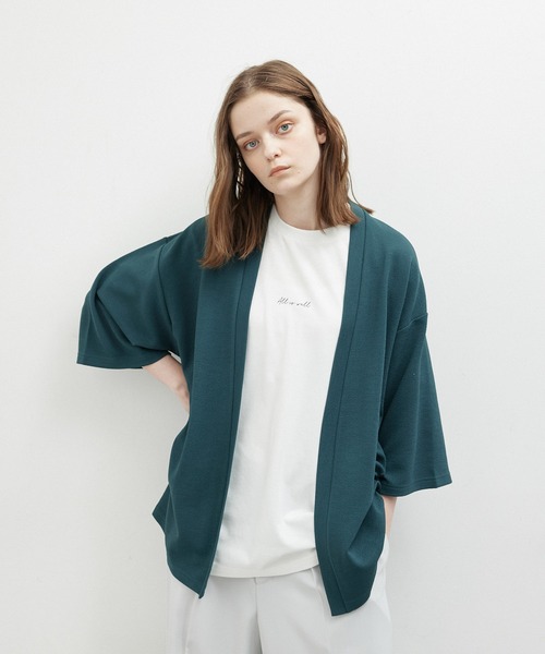JUNRED(ジュンレッド)の「5分袖梨地アンサンブルカーディガン(カーディガン/ボレロ・メンズ・ブラック/グリーン/ベージュ系その他・LL/M/L)」の22枚目の写真