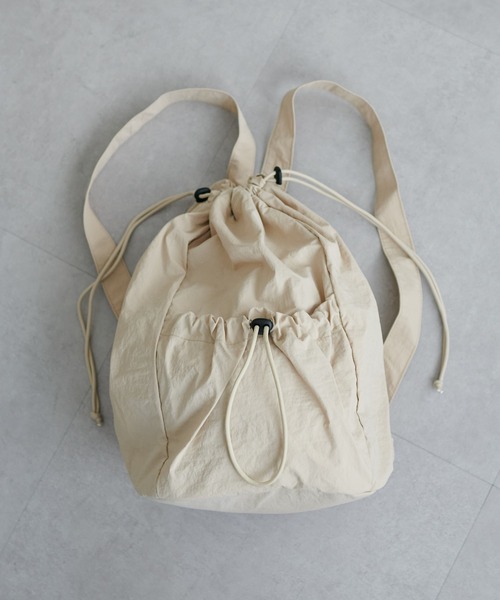 DISCOAT（ディスコート）の「【軽量・大容量/WEB限定】ワッシャードロストバックパック（バックパック/リュック・レディース・ブラック/カーキ/ベージュ・FREE）」の21枚目の写真