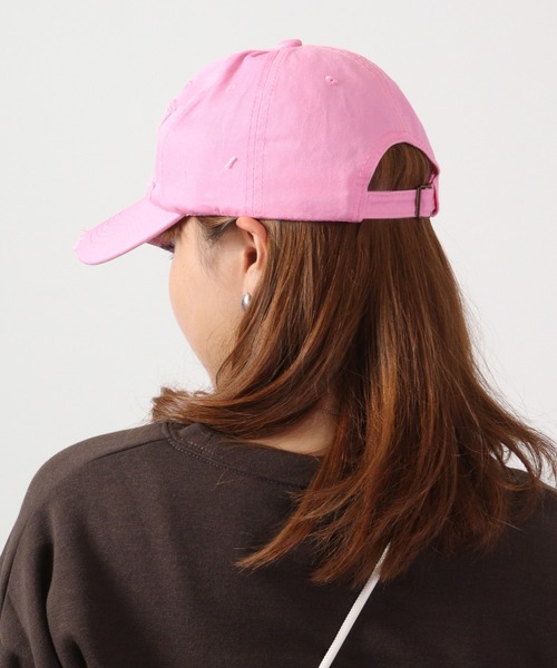 FUNALIVE(ファンアライブ)の「JON ダメージCAP カラーバリエーション 韓国ファッション(キャップ・レディース・ブラウン/ベージュ/グリーン/イエロー/ブラック/パープル/ホワイト/オレンジ/ピンク・FREE)」の17枚目の写真