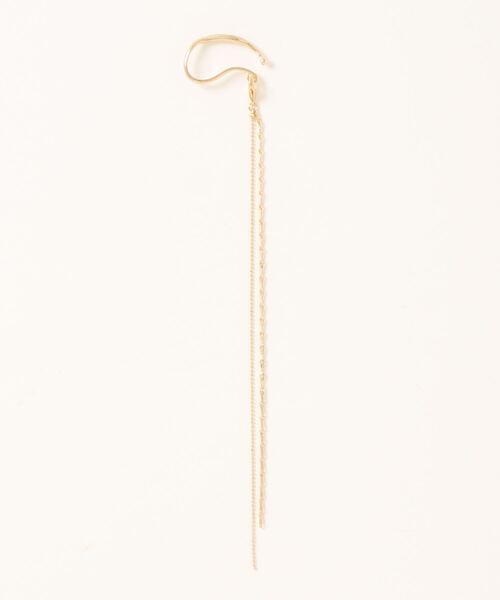 チャイハネ（チャイハネ）の「【チャイハネ】ロングチェーンイヤーカフ（イヤーカフ・レディース・ゴールド/シルバー・FREE）」の2枚目の写真