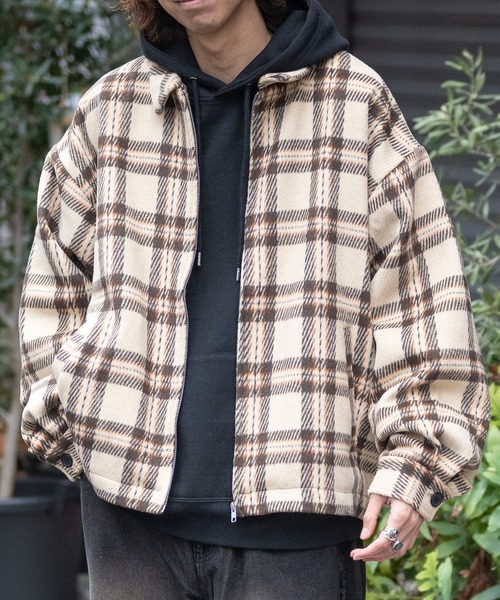 MARC JACOBS 赤黒ベージュ チェック ケープ コート ジャケット 割引ファッション - MARC JACOBS 赤黒ベージュ チェック ケープ コート