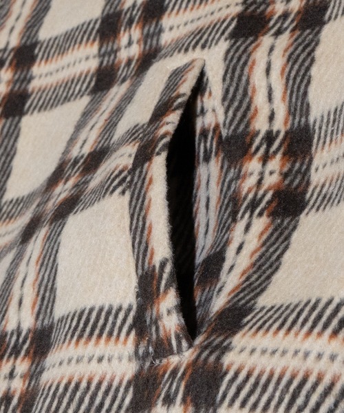 Red Cap Girl（レッドキャプガール）の「【a-r】〔Red Cap Girl/レッドキャップガール〕シャギーチェック ピス付きジャケット（ブルゾン・メンズ・ブラック/ブラウン・LARGE/MEDIUM/X-LARGE）」の7枚目の写真