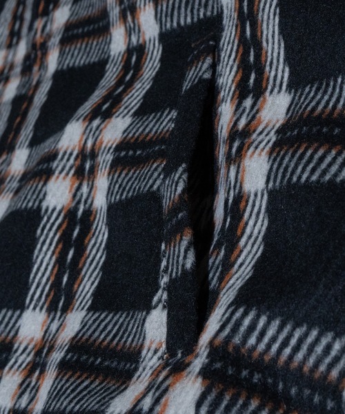 Red Cap Girl（レッドキャプガール）の「【a-r】〔Red Cap Girl/レッドキャップガール〕シャギーチェック ピス付きジャケット（ブルゾン・メンズ・ブラック/ブラウン・LARGE/MEDIUM/X-LARGE）」の14枚目の写真