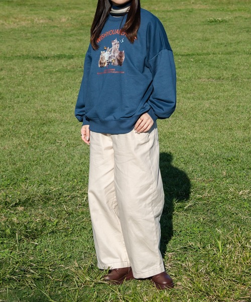 kutir（クティール）の「アソート裏毛スウェットプルオーバー（スウェット・レディース・杢グレー/ボルドー/スモークグレー/グレー系その他/チャコールグレー/レッド系その他/ネイビー系/ネイビー・FREE）」の19枚目の写真