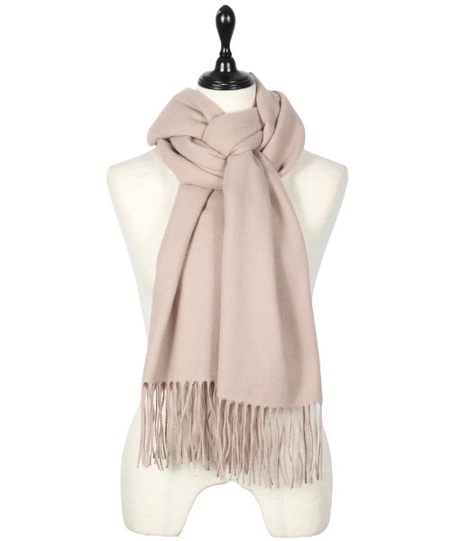 12Twelve Agenda(トゥエルブ アジェンダ)の「カシミアタッチ薄手大判ストール(マフラー・レディース・ベージュ/イエロー/サックスブルー/オフホワイト/フューシャピンク・FREE)」の1枚目の写真