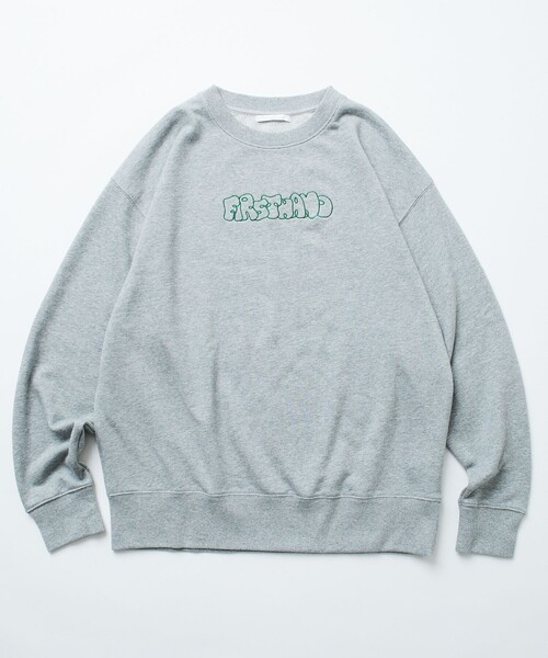 Firsthand（ファーストハンド）の「Firsthand/ファーストハンド Firsthand CREWNECK LOGO SWEAT / ロゴ刺繍 クルーネックスウェット（スウェット・メンズ・グレー/ネイビー/ブラック・M/L）」の9枚目の写真