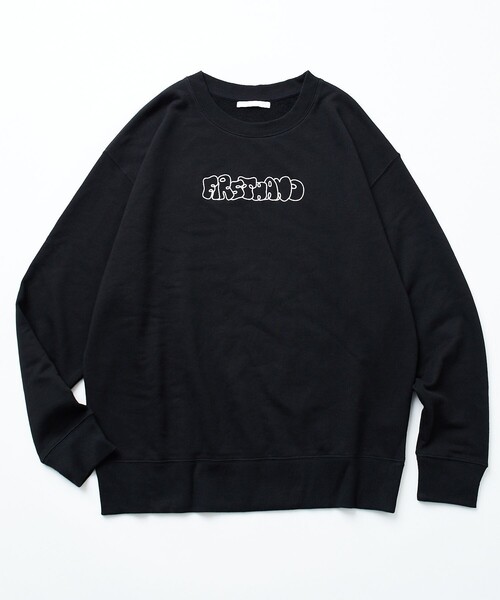 Firsthand（ファーストハンド）の「Firsthand/ファーストハンド Firsthand CREWNECK LOGO SWEAT / ロゴ刺繍 クルーネックスウェット（スウェット・メンズ・グレー/ネイビー/ブラック・M/L）」の10枚目の写真