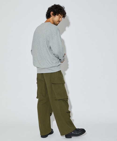 Firsthand（ファーストハンド）の「Firsthand/ファーストハンド Firsthand CREWNECK LOGO SWEAT / ロゴ刺繍 クルーネックスウェット（スウェット・メンズ・グレー/ネイビー/ブラック・M/L）」の22枚目の写真