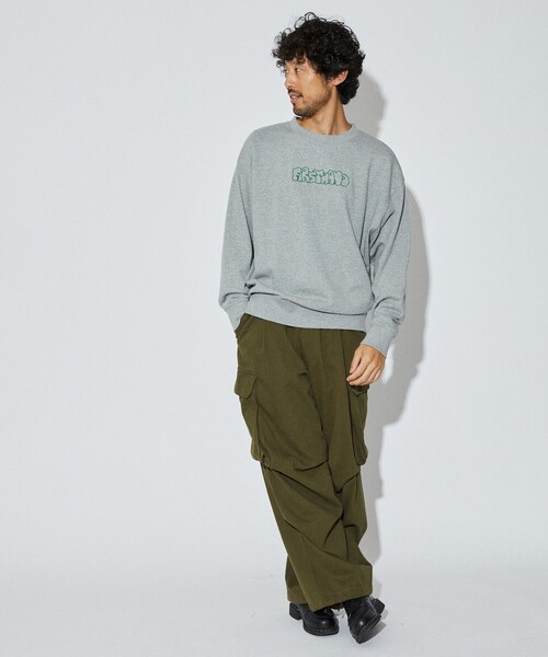 Firsthand（ファーストハンド）の「Firsthand/ファーストハンド Firsthand CREWNECK LOGO SWEAT / ロゴ刺繍 クルーネックスウェット（スウェット・メンズ・グレー/ネイビー/ブラック・M/L）」の21枚目の写真