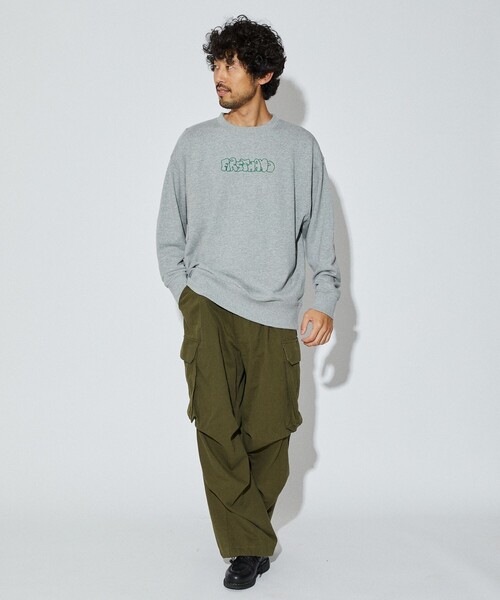 Firsthand（ファーストハンド）の「Firsthand/ファーストハンド Firsthand CREWNECK LOGO SWEAT / ロゴ刺繍 クルーネックスウェット（スウェット・メンズ・グレー/ネイビー/ブラック・M/L）」の20枚目の写真