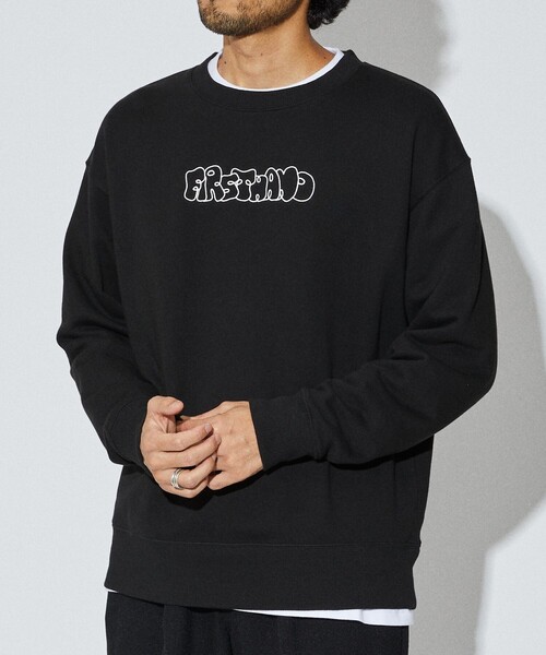 Firsthand（ファーストハンド）の「Firsthand/ファーストハンド Firsthand CREWNECK LOGO SWEAT / ロゴ刺繍 クルーネックスウェット（スウェット・メンズ・グレー/ネイビー/ブラック・M/L）」の18枚目の写真