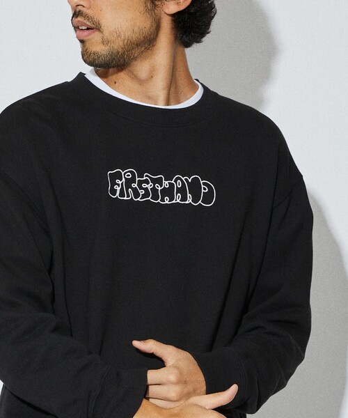 Firsthand（ファーストハンド）の「Firsthand/ファーストハンド Firsthand CREWNECK LOGO SWEAT / ロゴ刺繍 クルーネックスウェット（スウェット・メンズ・グレー/ネイビー/ブラック・M/L）」の17枚目の写真