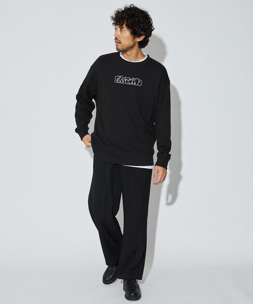 Firsthand（ファーストハンド）の「Firsthand/ファーストハンド Firsthand CREWNECK LOGO SWEAT / ロゴ刺繍 クルーネックスウェット（スウェット・メンズ・グレー/ネイビー/ブラック・M/L）」の16枚目の写真