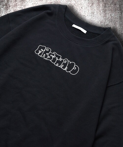 Firsthand（ファーストハンド）の「Firsthand/ファーストハンド Firsthand CREWNECK LOGO SWEAT / ロゴ刺繍 クルーネックスウェット（スウェット・メンズ・グレー/ネイビー/ブラック・M/L）」の12枚目の写真