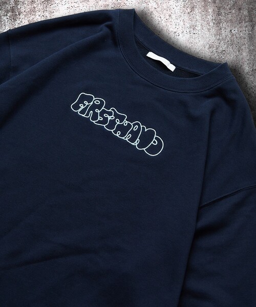 Firsthand（ファーストハンド）の「Firsthand/ファーストハンド Firsthand CREWNECK LOGO SWEAT / ロゴ刺繍 クルーネックスウェット（スウェット・メンズ・グレー/ネイビー/ブラック・M/L）」の11枚目の写真