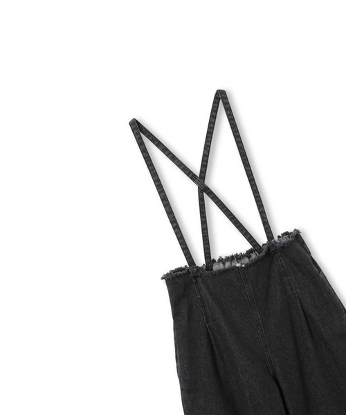 MPS(エムピーエス)の「【MPS】サス付きワイドフリンジデニム(デニムパンツ・キッズ・ブラック/ダークインディゴブルー・130/120/140/150)」の16枚目の写真