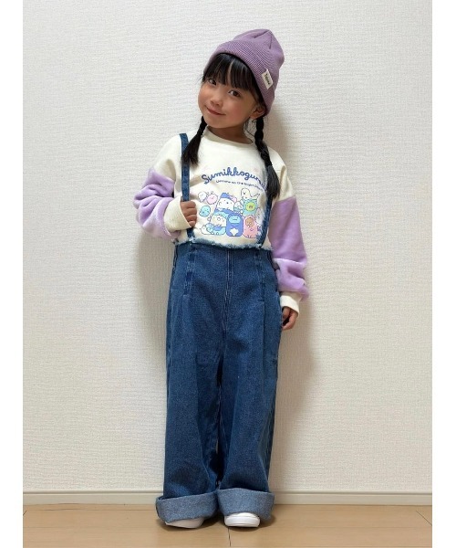 MPS(エムピーエス)の「【MPS】サス付きワイドフリンジデニム(デニムパンツ・キッズ・ブラック/ダークインディゴブルー・130/120/140/150)」の18枚目の写真