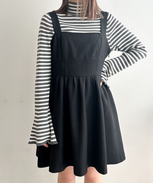 Heather（ヘザー）の「タックフレアミニジャンスカ 978912