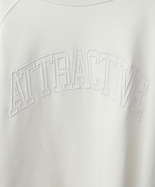 natural couture(ナチュラルクチュール)の「カレッジロゴ刺繍裏毛プルオーバー(Tシャツ/カットソー・レディース・ライトベージュ/チャコールグレー/ブルー/グリーン・FREE)」の16枚目の写真
