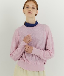 unfil アンフィル / cotton & cashmere links pattern-knit sweater コットンアンドカシミヤリンクスパターンニットセーター / WFSP-UW103