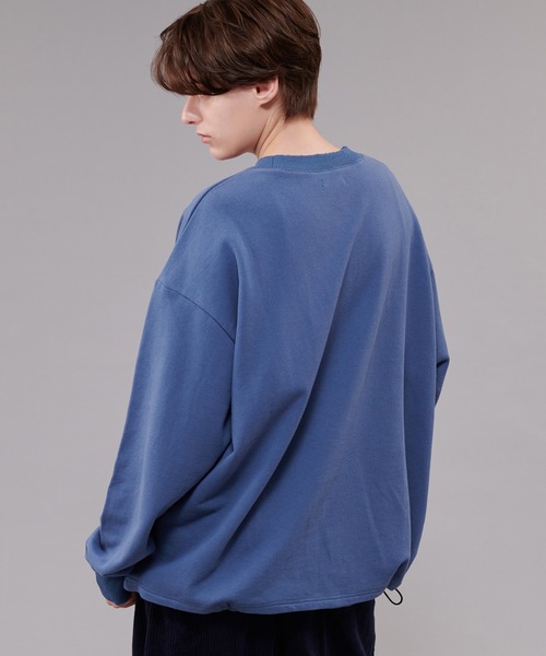 ONCILY(オンシェリー)の「NYLON POCKET SWEAT / ナイロンポケットスウェット(スウェット・メンズ・チャコールグレー/ブルー・MEDIUM/LARGE)」の9枚目の写真