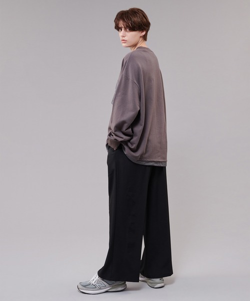 ONCILY(オンシェリー)の「NYLON POCKET SWEAT / ナイロンポケットスウェット(スウェット・メンズ・チャコールグレー/ブルー・MEDIUM/LARGE)」の21枚目の写真