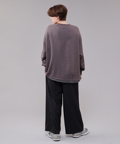 ONCILY(オンシェリー)の「NYLON POCKET SWEAT / ナイロンポケットスウェット(スウェット・メンズ・チャコールグレー/ブルー・MEDIUM/LARGE)」の22枚目の写真