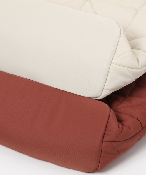 studio CLIP（スタディオクリップ）の「中綿キルトワンマイルショルダーバッグ（トートバッグ・レディース・ライトベージュ/ブラック/レッド・FREE）」の19枚目の写真