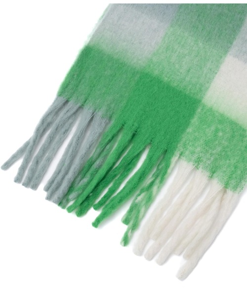 ANAP（アナップ）の「フリンジ大判ストール（ストール/ショール・レディース・ベージュ系その他/グリーン/ピンク/レッド・FREE）」の14枚目の写真