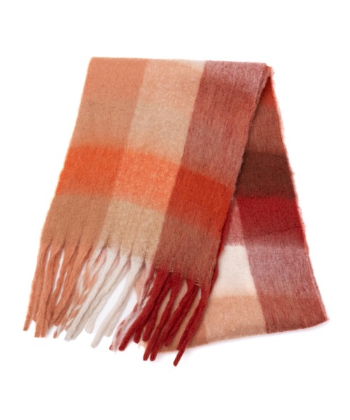 ANAP（アナップ）の「フリンジ大判ストール（ストール/ショール・レディース・ベージュ系その他/グリーン/ピンク/レッド・FREE）」の13枚目の写真