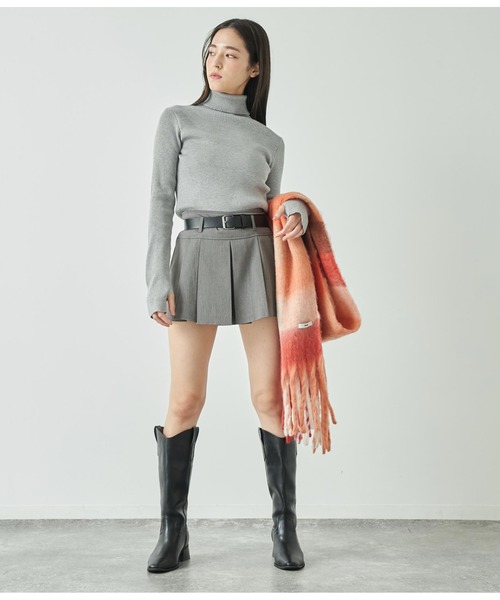 ANAP（アナップ）の「フリンジ大判ストール（ストール/ショール・レディース・ベージュ系その他/グリーン/ピンク/レッド・FREE）」の11枚目の写真