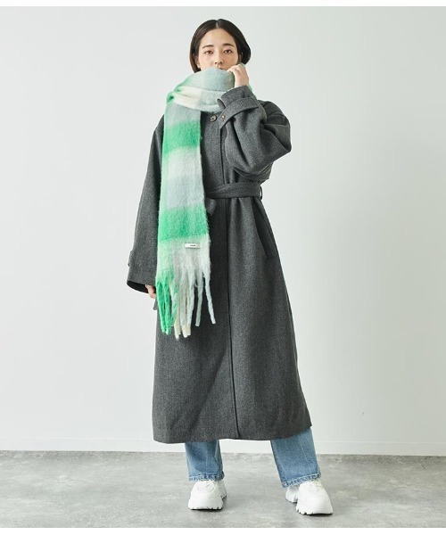 ANAP（アナップ）の「フリンジ大判ストール（ストール/ショール・レディース・ベージュ系その他/グリーン/ピンク/レッド・FREE）」の21枚目の写真