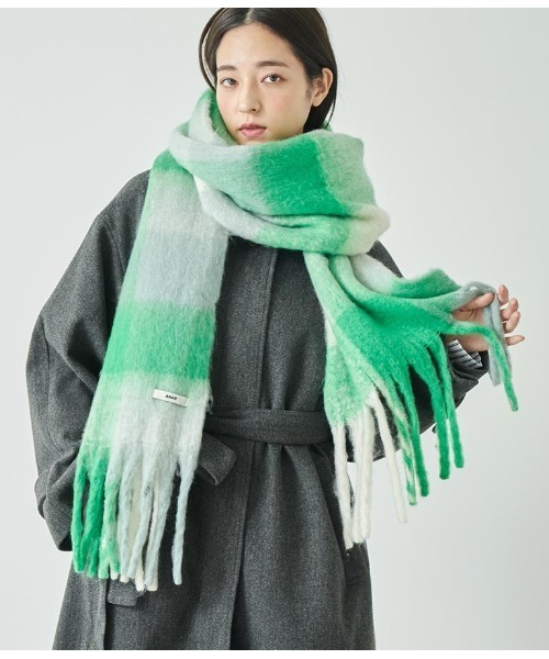 ANAP（アナップ）の「フリンジ大判ストール（ストール/ショール・レディース・ベージュ系その他/グリーン/ピンク/レッド・FREE）」の20枚目の写真