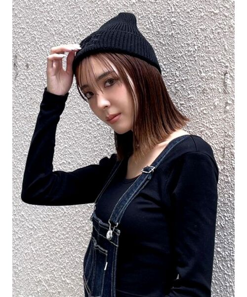 GYDA（ジェイダ）の「GYDIES ANGELS ニットキャップ（ニットキャップ/ビーニー・レディース・ブラック/オフホワイト・FREE）」の2枚目の写真