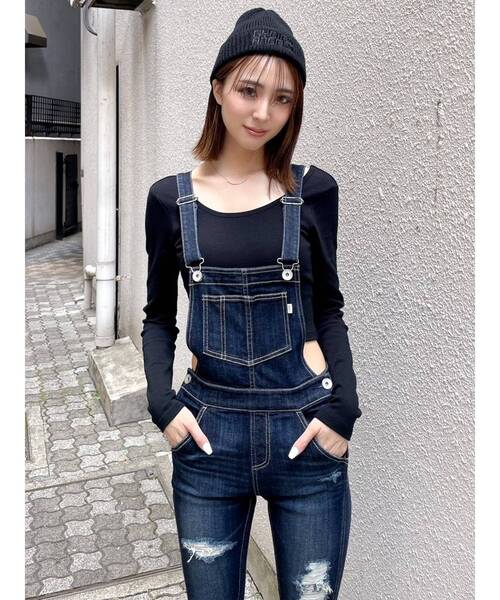 GYDA（ジェイダ）の「GYDIES ANGELS ニットキャップ（ニットキャップ/ビーニー・レディース・ブラック/オフホワイト・FREE）」の3枚目の写真