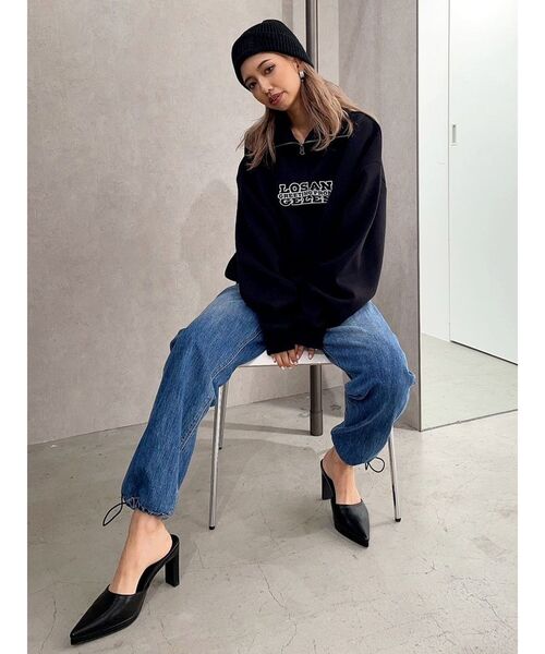 GYDA（ジェイダ）の「GYDIES ANGELS ニットキャップ（ニットキャップ/ビーニー・レディース・ブラック/オフホワイト・FREE）」の7枚目の写真